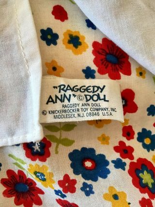 Vintage Knickerbocker Raggedy Ann Doll Dress - Me Doll 5