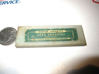 Vintage Very Fine Norton Abrasives Translucent Hard Arkansas Sharpening Stone
