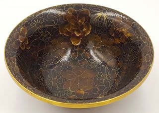 Vintage Chinese Enamel Cloisonne Bowl