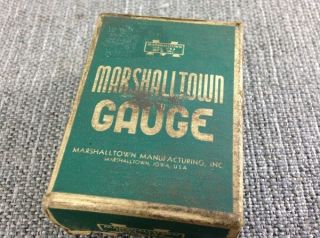Vintage Antique Industrial Gauge Steam Punk Marshalltown 2 