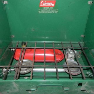 01469 Vintage Coleman 425c Gas Camping Hiking Cooking Grill Stove 2 Burner