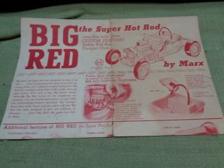 Marx Big Red Hot Rod Brochure