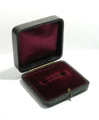 Victorian Antique Jewellery Case With Red Velvet & Satin Lining.