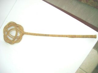 Vintage Rug Beater 31 Inches Long With End Design.