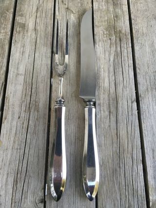 2pc Carving Set Community Plate 1914 Patrician Silverplate