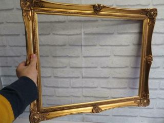 Vintage Old Picture Frame Gold Fits A 20 Inch X 16 " Painting