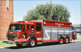 Fire Apparatus Slide,  Squad 1,  Santa Ana / Ca,  2001 Alf / Bme