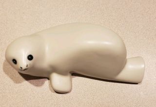 Vintage Lillemor Arabia Finland White Seal Pup Wwf Figurine Signed 6 "