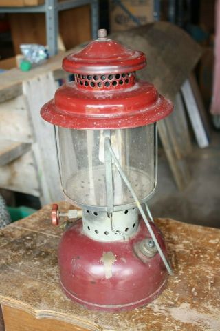 Vintage AGM American Gas Machine Lantern,  Albert Lea,  MINN. ,  Maroon High Dome? 3