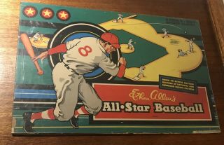 Vintage Ethan Allen’s All - Star Baseball Classic Retro Poster Graphic Framed