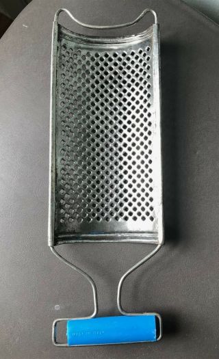 Vintage Antique Italy Metal Cheese Grater Rustic Primitive 10 1/2 " Tall