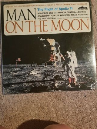 Man On The Moon Apollo 11 Vinyl Still 1st Press.  Evolution 3004 Gatefold