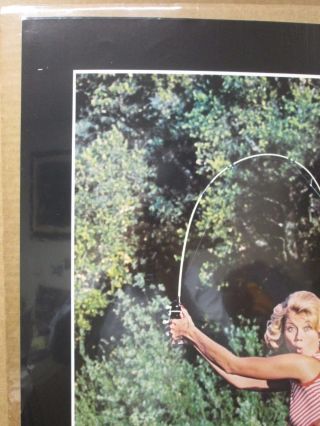 What a Catch Hot girl 1977 Vintage Poster fishing man cave car garage Inv 1973 3