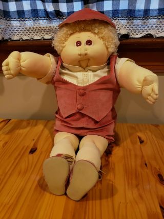 Vintage Cabbage Patch Doll Xavier Roberts Soft Sculpture 1984 Boy