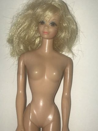 Vintage Mattel Pj Doll Midge Body Nude For Ooak 1962 Straight Leg 1969 Barbie
