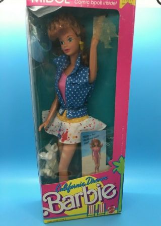 California Dream Barbie Midge Doll 1986 Nrfb Superstar Vintage