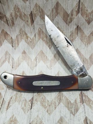 Vintage Usa Schrade Old Timer 125t Linerlock Pocket Knife
