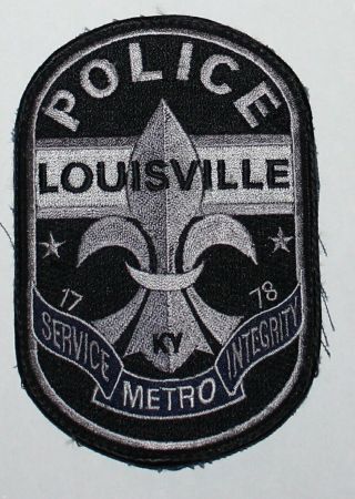 Louisville Metro Police Kentucky Ky Lmpd Subdued Tactical Swat Worn Patch