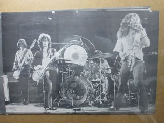 Led Zeppelin Vintage Reprint Black & White Poster Rock N 