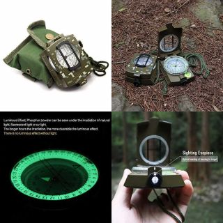 Multifunctional Military Lensatic Tactical Compass Impact Resistant & Waterproof