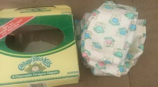 Vintage 1984 Cabbage Patch Kids Doll Disposable Diapers Includes Only 3 Diapers