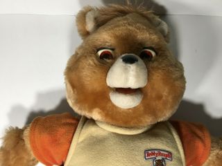 Vintage 1985 Teddy Ruxpin Talking Bear Worlds Of Wonder Plush Toy. 3