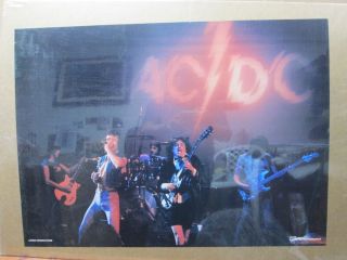Vintage Post Ac/dc Acdc Ac Dc Rock Band 1970 