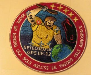 Gps Iif - 12 Lcss Betelgeuse Usaf Global Positioning Satellite Vehicle Patch Space