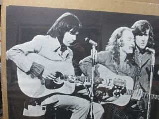 Crosby,  Stills Nash & Young cult Vintage Poster rock band 1970 Inv 3885 3