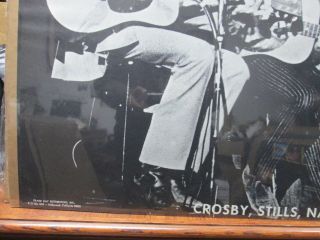Crosby,  Stills Nash & Young cult Vintage Poster rock band 1970 Inv 3885 4