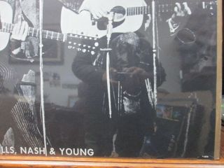 Crosby,  Stills Nash & Young cult Vintage Poster rock band 1970 Inv 3885 5
