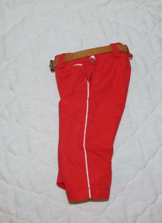 Vintage Terri Lee Doll Western Cowboy Outfit Red Shirt & Pants Belt Tagged 1950s 8