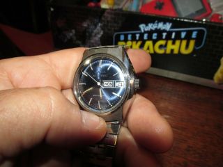 Vintage 1979 Timex Ocean Blue Automatic Mens Watch Read Running 37368 - 10979