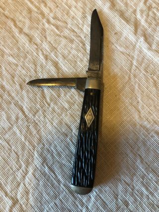 Vintage Shapleigh Hardware De Pocket Knife 3 1/8 Long,  2 Blade Bakelite (?)