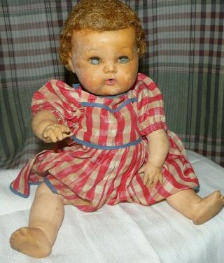 Antique Rubber Girl Doll From 1950 