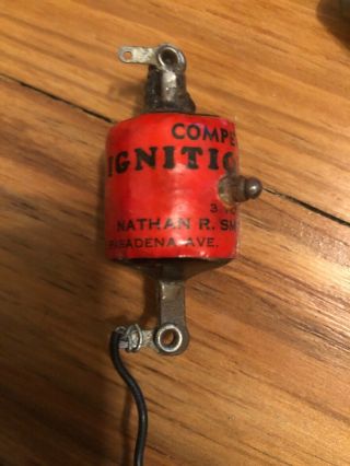Nathan R.  Smith Mfg.  Competition Antique Spark Ignition Coil For Ff Tether Car