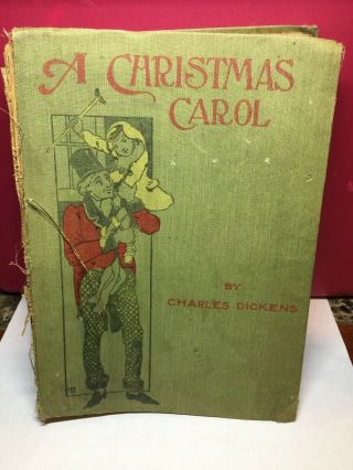 Antique A Christmas Carol The Holly Tree By Charles Dickens Illustrated Hc