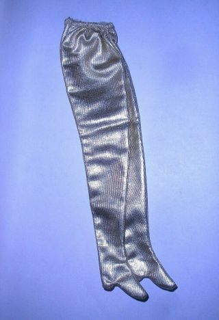 Vintage Mod 1969 Barbie Stacey Fab Fur Gold Gold Lame Boots Leggings Tnt Era