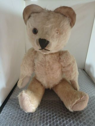 Vintage Fully Jointed Teddy Bear In Need Of Tlc - Pedigree