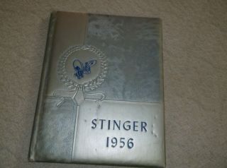 1956 Vincent High School Year Book Vincent,  Alabama The Stinger