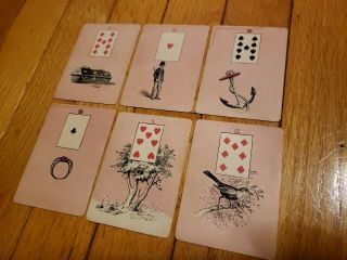 1886 Madam Morrow ' s Fortune Telling Cards McLaughlin Lenormand Antique 2