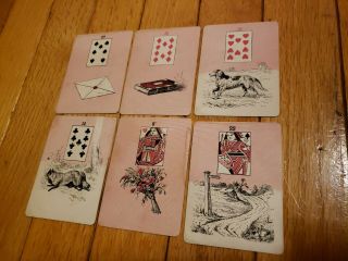 1886 Madam Morrow ' s Fortune Telling Cards McLaughlin Lenormand Antique 3
