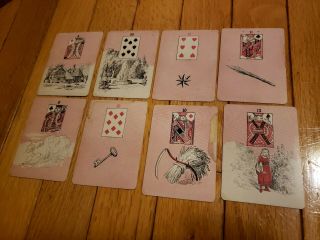 1886 Madam Morrow ' s Fortune Telling Cards McLaughlin Lenormand Antique 4