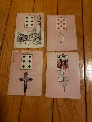 1886 Madam Morrow ' s Fortune Telling Cards McLaughlin Lenormand Antique 5