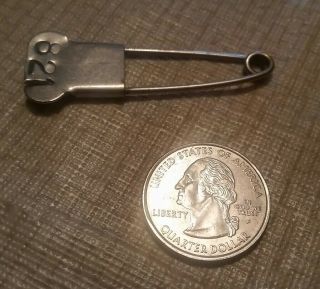 Vintage Antique Safety Pin Stamped 821 Possibly Military?