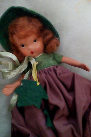 Vintage Bisque Nancy Ann Storybook Doll Seasons Series Autumn 92 (co84)