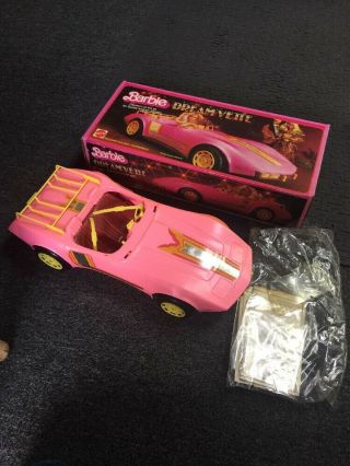 Mattel Barbie Dream Vette Corvette Sports Car Vehicle W/box Vintage 1982