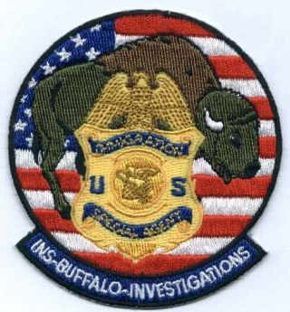 Obsolete Patch: Ins Buffalo Investigations - Immigration Special Agent