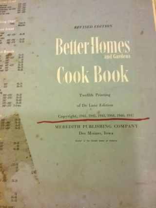 Vintage Better Homes and Gardens Cookbook 1947 7
