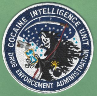 Dea Drug Enforcement Administration Cocaine Intelligence Unit Police Patch